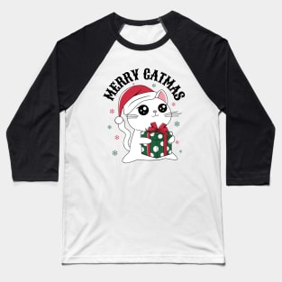 Merry Catmas Baseball T-Shirt